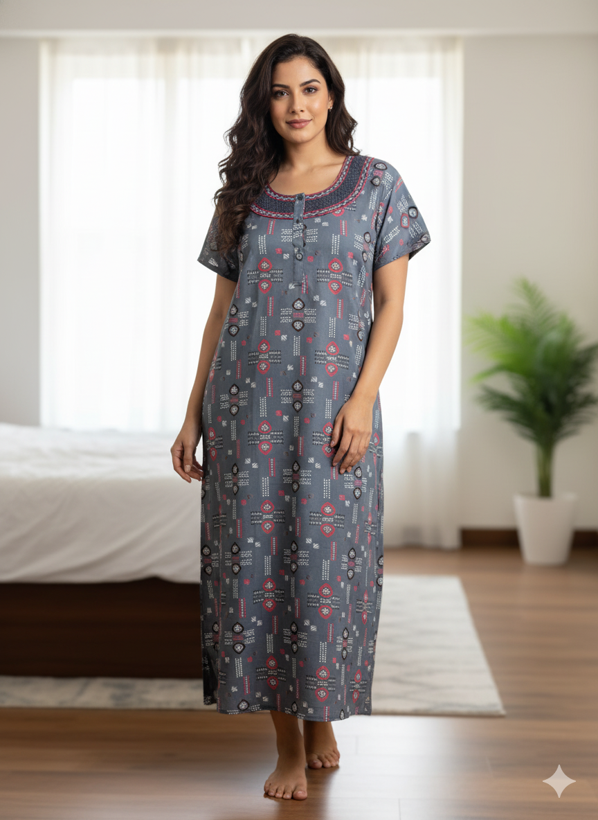 Azure Geometric Palazzo Set